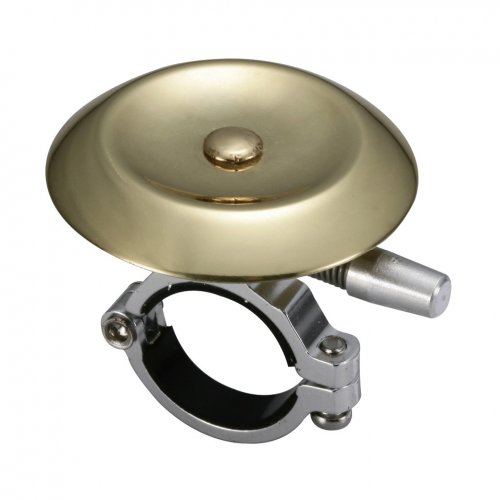 Звонок Nuvo B429BA, латунь/алюминий, D:47мм, на руль 22,2-25,4мм, цвет: латунь